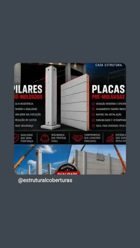 Barracão premoldados e estrutura metálicas