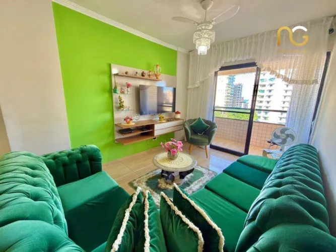 Apartamento com 2 dormitórios à venda, 75 m² por R$ 430.000,00 - Tupi - Praia Grande/SP