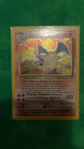 Carta Pokémon: Charizard ( 4/102 ) - O santo Graal das cartinhas de 1999 ( nao é 1st ed)