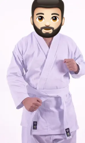 Kimono Karatê Branco Adulto com Faixa Branca