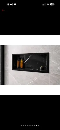 2 Nichos de porcelanato para banheiro