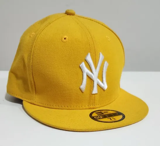 Boné New Era 59Fifty New York Yankees Amarelo Original Tam 7 5/8