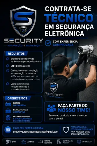 Técnico em segurança eletrônica 