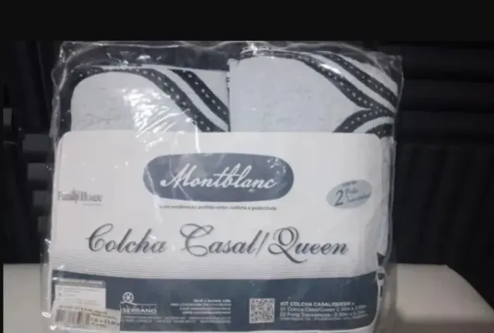 Colcha Casal Quenn com 2 Porta Travesseiros Cor Orvalho