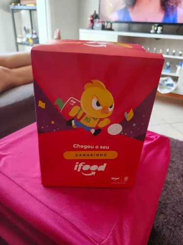 Canarinho Ifood modelo 2002, com card, novo