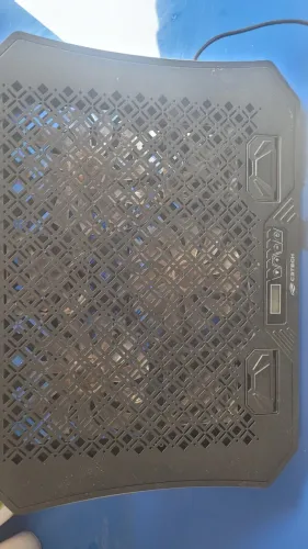 Base para notebook rgb com cooler e suporte para celular