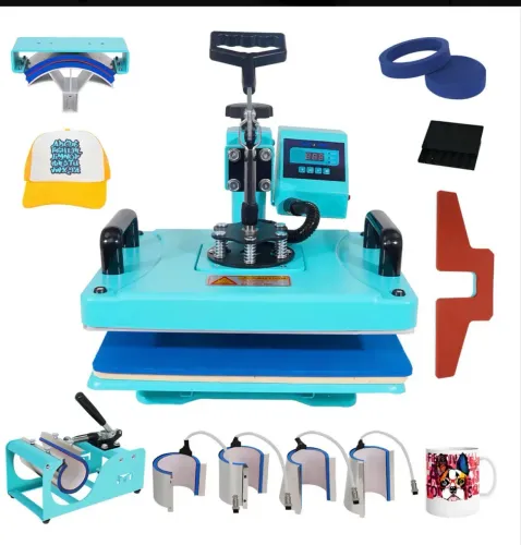 Prensa Térmica Sublimação Plana 29x38 Combo 10 Em 1 Mecolour Maquina De Estampar