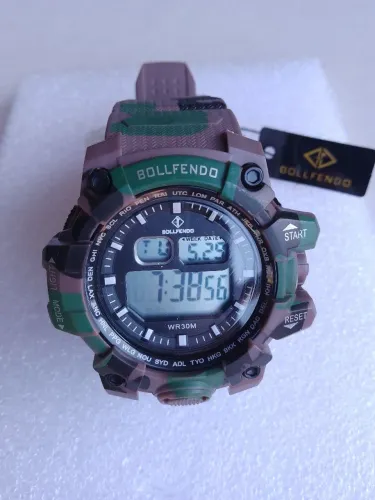 Relógio digital sport bollefendo a prova d'água tipo militar masculino