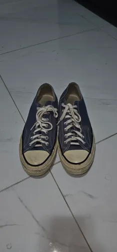 All star chuck taylor azul usado - tamanho 43