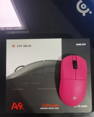 Mouse  ATK A9 Ultimate 8000Hz Sem Fio PAW3950 Ultra