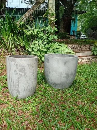 Vasos xícaras slin cimento