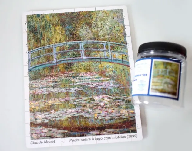 Quebra-cabeça de madeira Monet NOVO 120 peças 