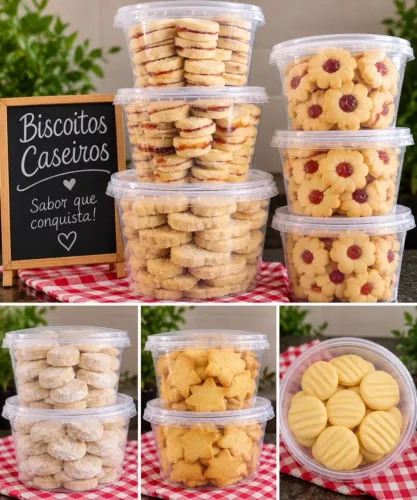 Biscoitos caseiros três irmãos