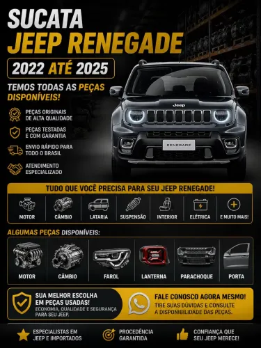 Sucata Jeep renegade 2022 2023 2024 2025