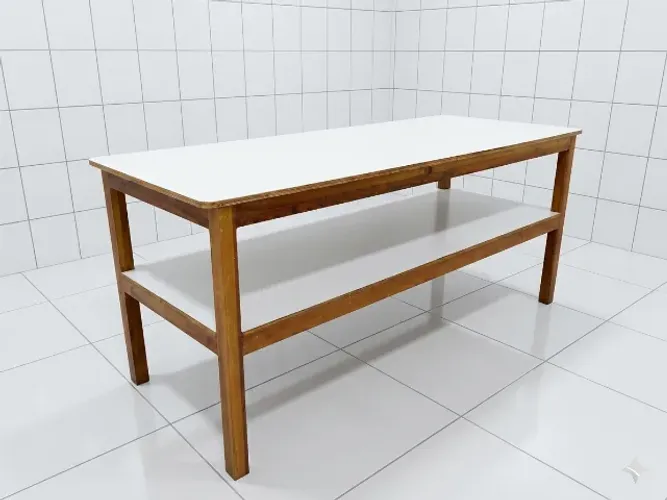 [DESCONTÃO] Mesa Madeira Longa Branca 2,1 x 0,7 m - 3 x R$160 no cartão de crédito