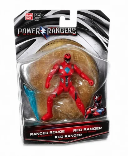Figura Power Rangers Vermelho Red, 12 Cm, Bandai Sunny Movie