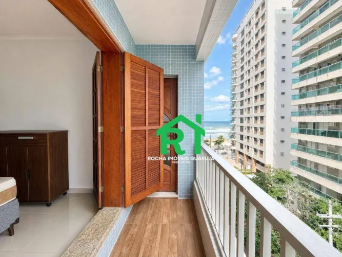 Apartamento à beira mar com vista mar e 2 quartos (1 suíte) à venda em Pitangueiras, Guaru