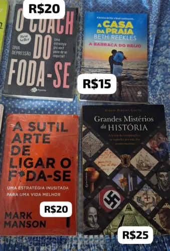 Venda de livros novos e usados