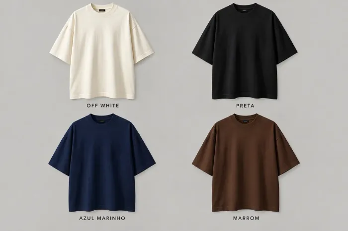 Camiseta Oversized suedine - preço de atacado