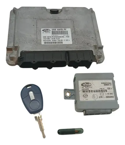 Kit Modulo Injeção Chave Cod Fiat Palio 1.0 2007 2008