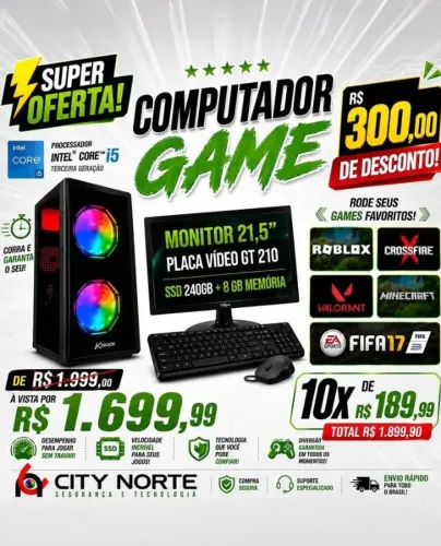 COMPUTADOR GAME COMPLETO