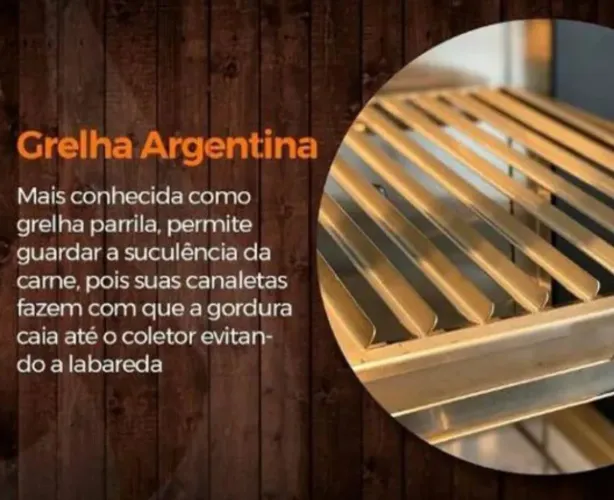 Grelha churrasco Argentina 50x50