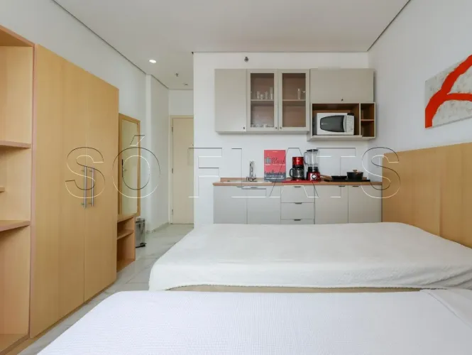 Flat mobiliado à venda na Vila Mariana com vaga, serviços e alto potencial de renda