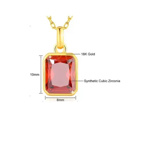 Pingente Ouro 18 Kilates Peso 2.50 Gramas Pedra Zircônia 10 mm x 8 mm