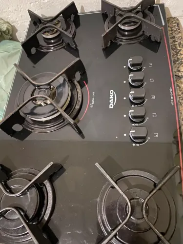 Vendo fogão Cooktop 5 bocas, semi-novo! Funcionando perfeitamente..