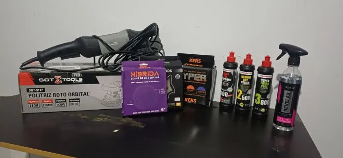 Kit Polimento Completo ? Politriz Roto Orbital SGT