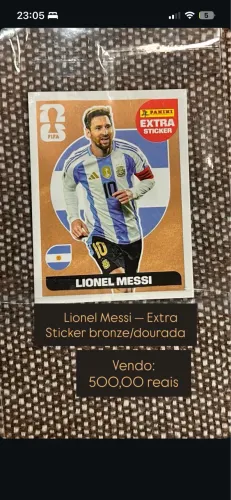     Lionel Messi ? Extra Sticker bronze/dourada