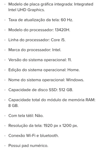 Notebook Lenovo