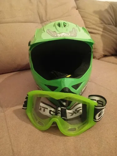 Vendo Capacete Novo Para Trilha Com Óculos Protork
