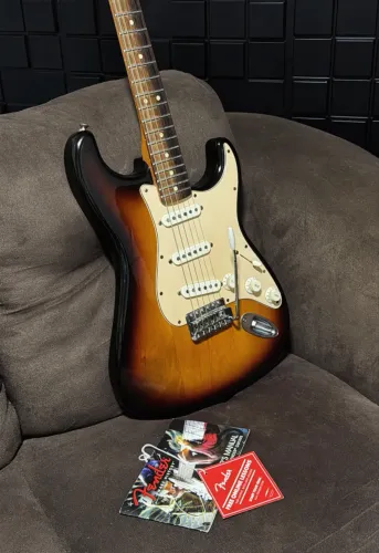 Guitarra Strato Fender Standard México 2014 com Trastes Inox