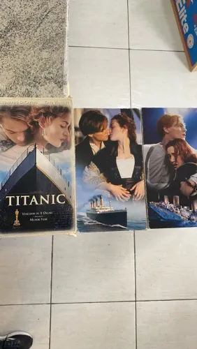 Box fita VHS Titanic original dublado
