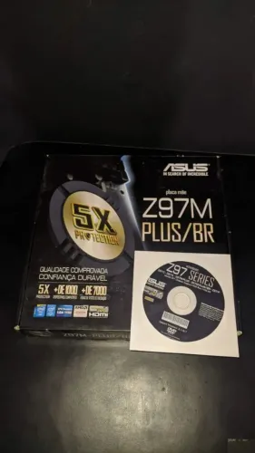 Placa Mae Gamer Asus Z97M-Plus Br - Com Caixa