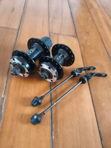 Par de Cubos K7 marca LTX ? Dianteiro + Traseiro + Eixos!