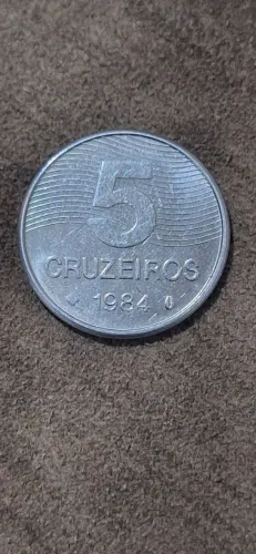 Moeda de 5 Cruzeiros 1984