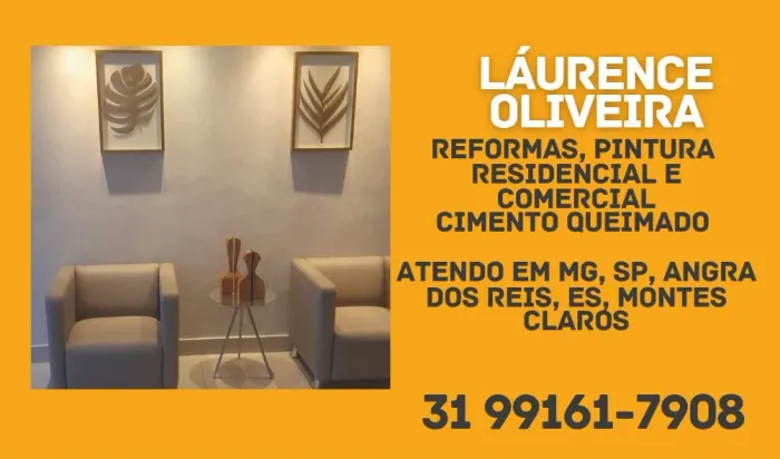 Reformas, pintura interna e externa, residencial ou comercial. Cimento queimado