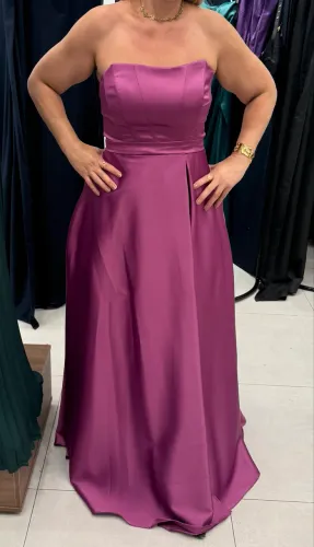 Vestido Longo Festa Madrinha Formanda Rosa G 