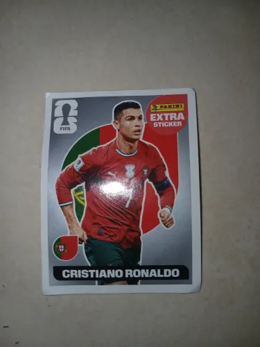 Figurinha da copa Cristiano Ronaldo prata