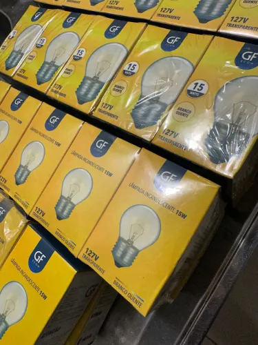 Kit 38 Lâmpadas Bolinha 15W Incandescente