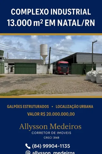 Complexo Industrial - 13.000 m2 de Galpões Estruturados.