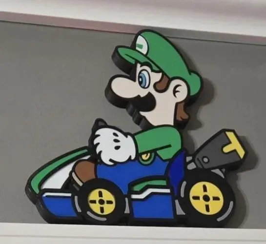 Placa decorativa Luigi Kart