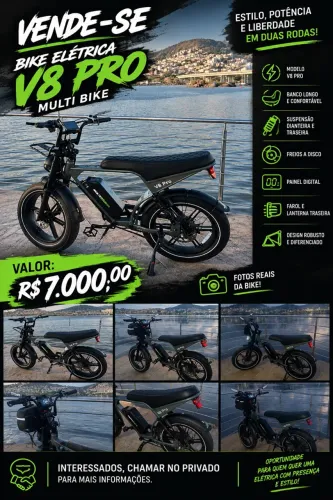 Bike Elétrica V8 Pro