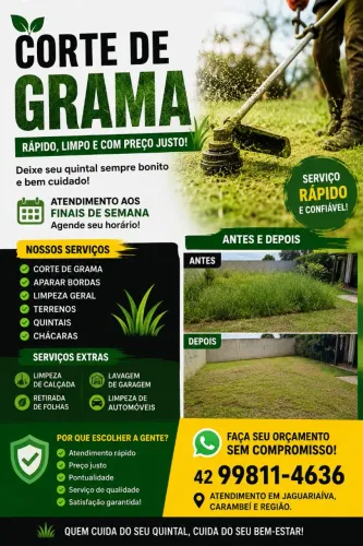Corte de Grama em Carambei 