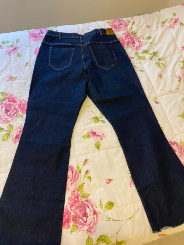 Calça Jeans Flare Feminina Kauê Plus Size Cintura Alta Tamanho 60 NOVA NA ETIQUETA