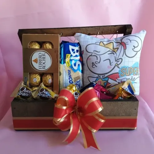Cesta chocolate + Ferreiro Rocher Dia das Mães 