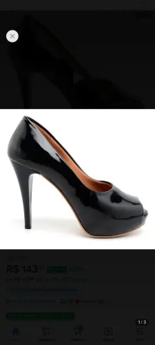 2 Scarpin PRETO Iguais , Tamanhos 34 e 37