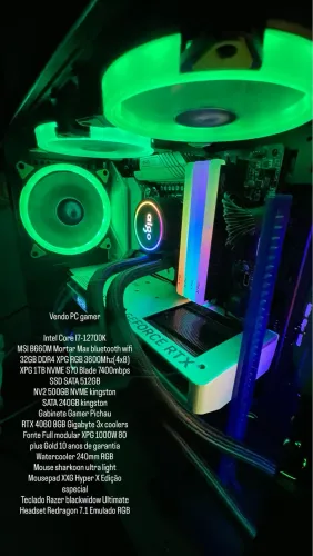 Pc gamer I7 12700k RTX 4060
